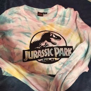Jurassic park tie dye shirt